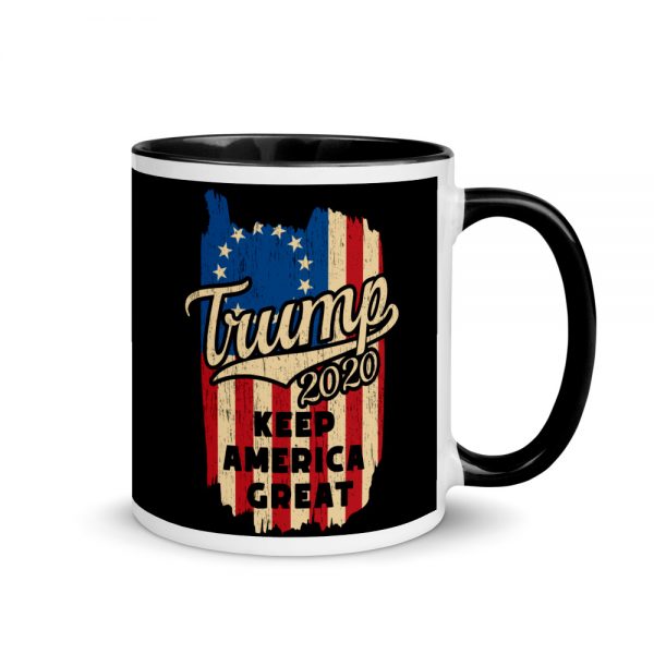 Betsy Ross Trump 2020 Keep America Great Mug with Color Inside