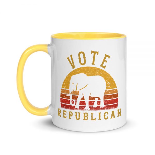 Vote Republican Coffee Mug with Color Inside - Image 7