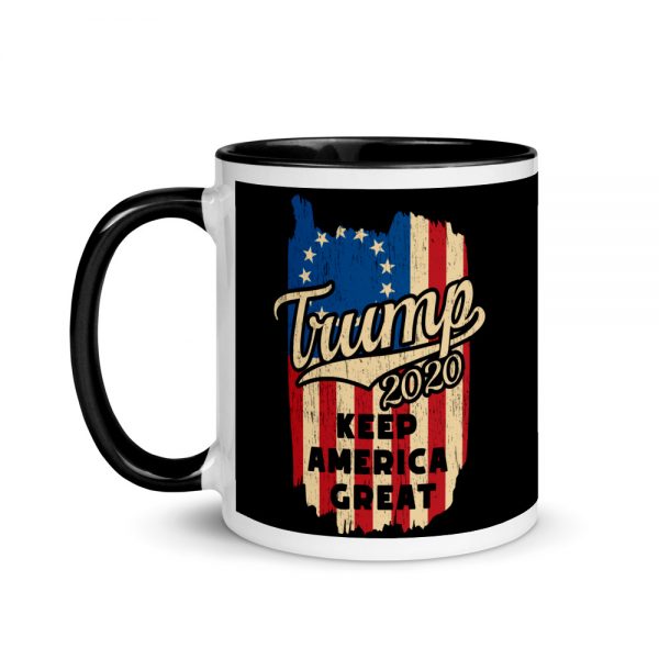 Betsy Ross Trump 2020 Keep America Great Mug with Color Inside - Image 2