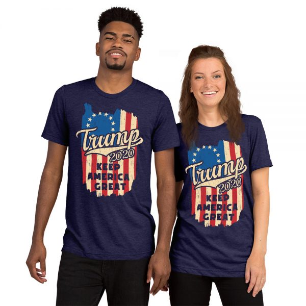 Betsy Ross Trump 2020 Keep America Great T Shirt - Image 7