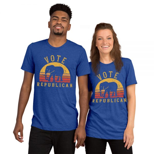 Vote Republican Elephant Sunset T-Shirt - Image 14