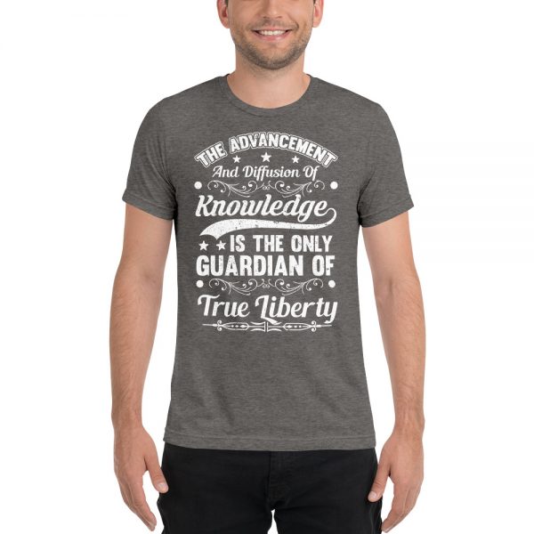 James Madison Quote Tri-blend T-Shirt - Image 8