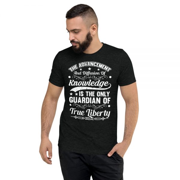 James Madison Quote Tri-blend T-Shirt - Image 3