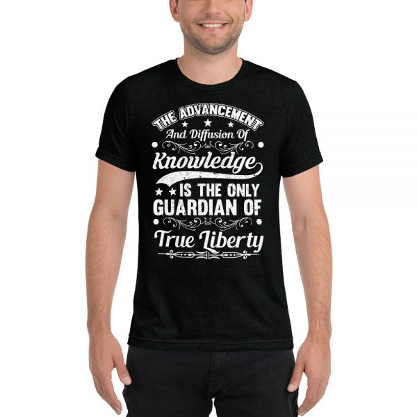 James Madison Quote Tri-blend T-Shirt - Image 6