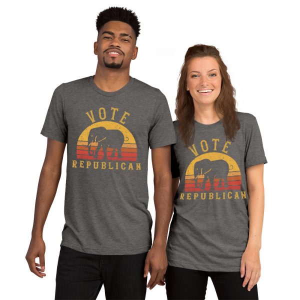 Vote Republican Elephant Sunset T-Shirt - Image 11